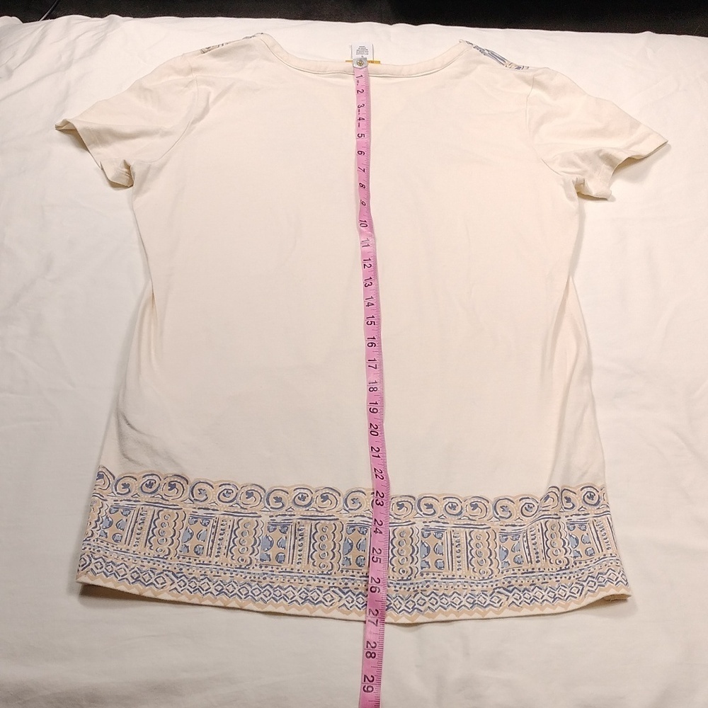Ruby Rd Embroidered Cream Top Size Small - Picture 8 of 9